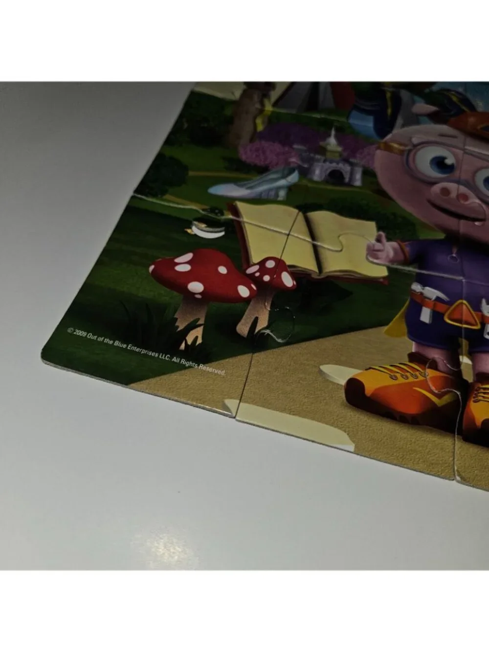 VTG Super Why! Jigsaw Puzzle 24 Pieces PBS Kids Whyatt Princess Pea Red Pig READ